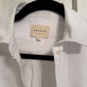 Sezane Tomboy Shirt - White